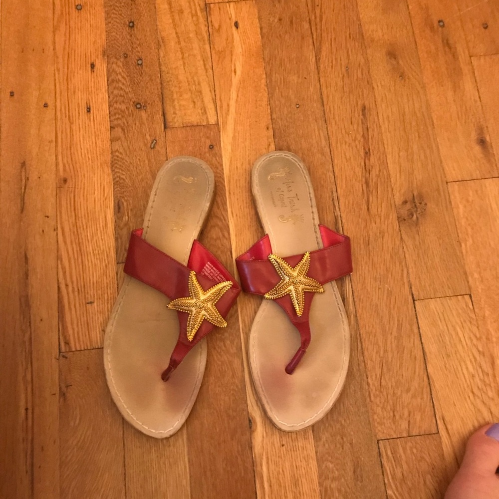 Miss Trish of Capri sandals